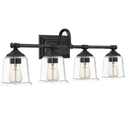 Refined Classic Vanity Light - 4 Light - Clear Glass