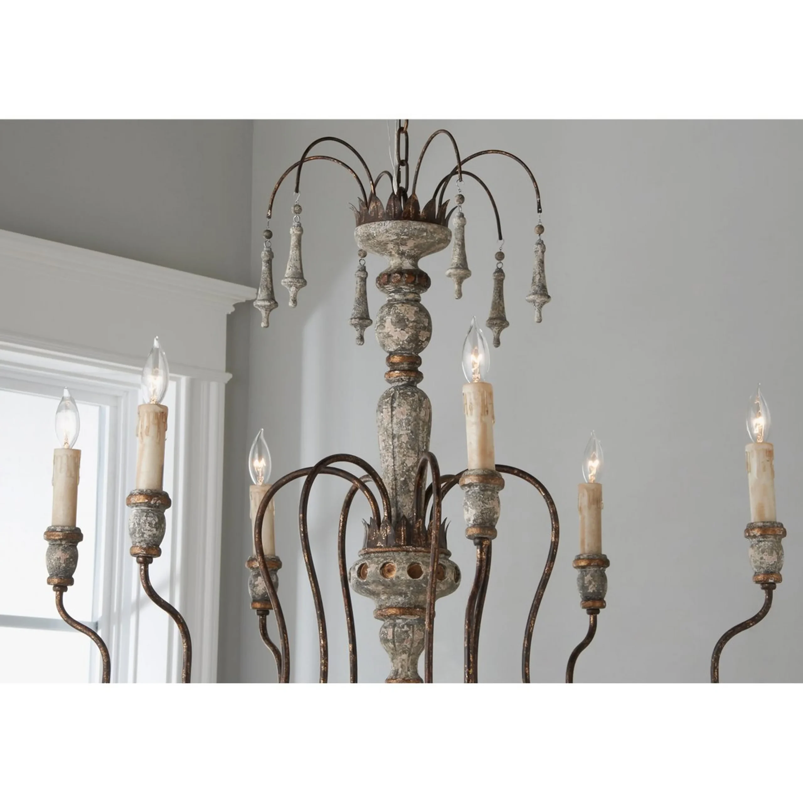 Regal Distressed Chandelier