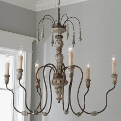 Regal Distressed Chandelier
