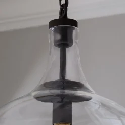 Reproduction Glass Cloche Pendant