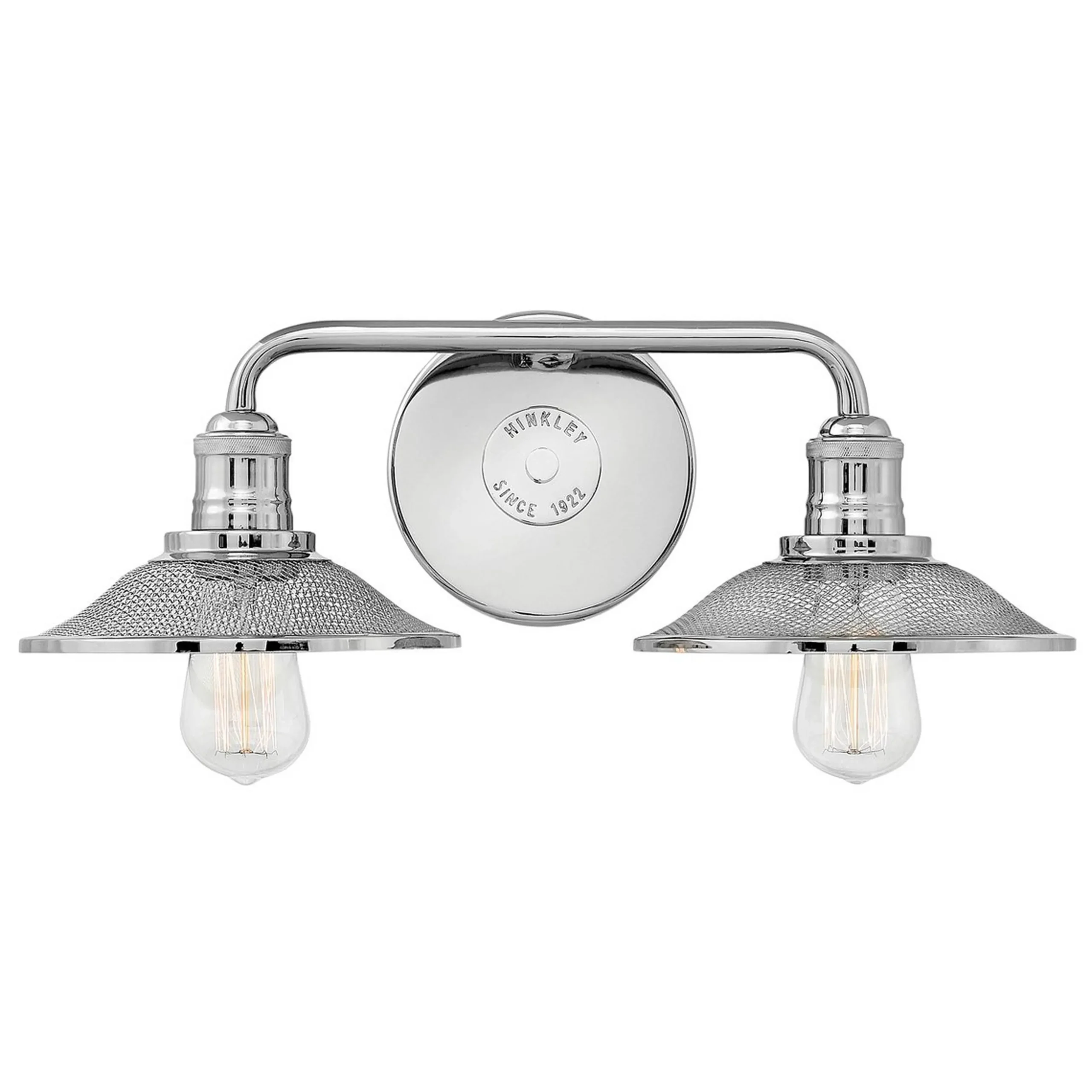 Retro Warehouse Shade Vanity Light - 2 Light