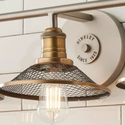 Retro Warehouse Shade Vanity Light - 3 Light