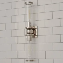 Ribbed Farria Double Bath Sconce