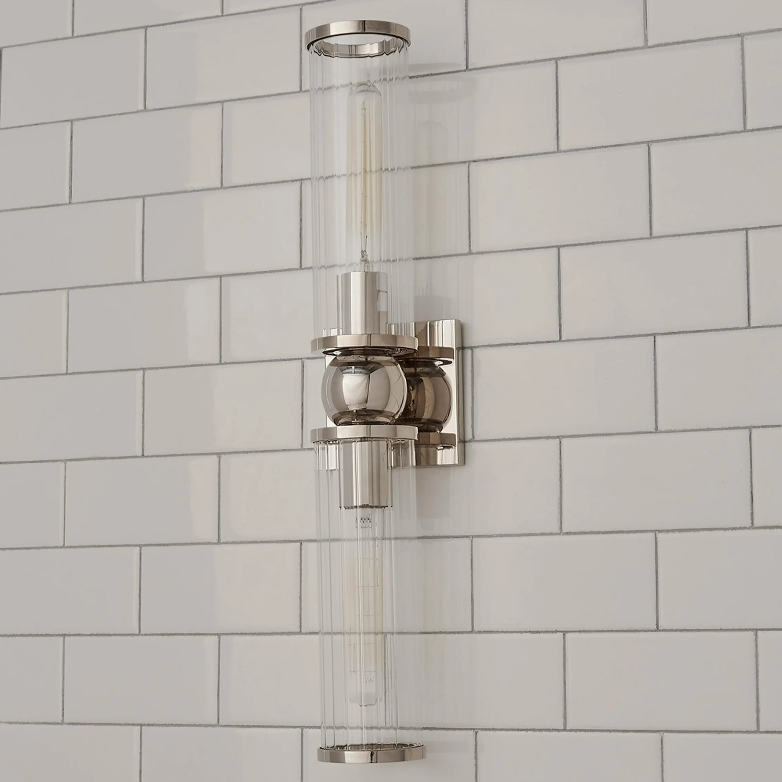Ribbed Farria Double Bath Sconce
