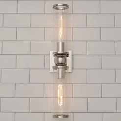 Ribbed Farria Double Bath Sconce