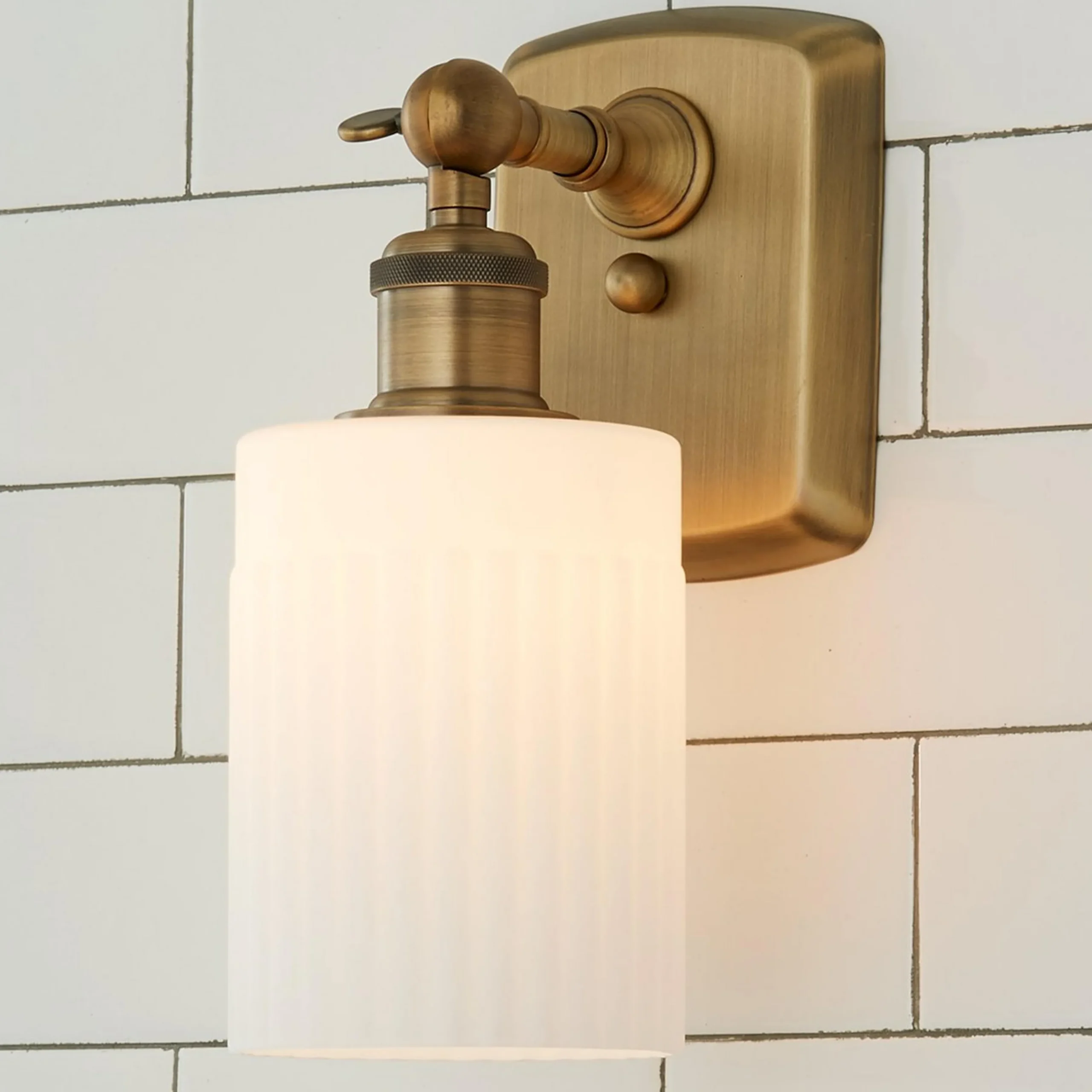 Ridged Austin Bath Sconce