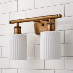 Ridged Austin Vanity Light - 2 Light