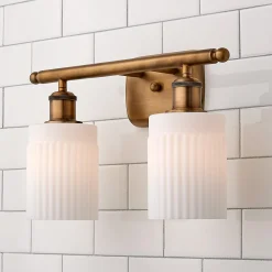 Ridged Austin Vanity Light - 2 Light