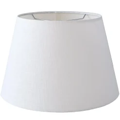 16" Rolled Edge Linen Drum Shade