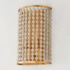 Rustic Beaded Cylinder Sconce