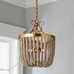 Rustic Glam Draped Mini Chandelier - 2 Light