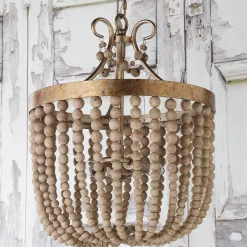 Rustic Glam Draped Mini Chandelier - 2 Light