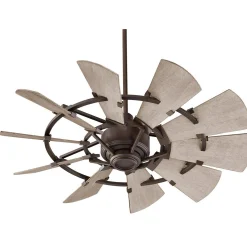 44" Rustic Windmill Ceiling Fan