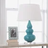 Sassy Ceramic Table Lamp - Lucite Base