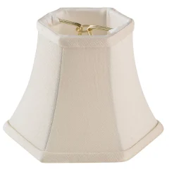 5" Satin Hexagon Bell Chandelier Shade