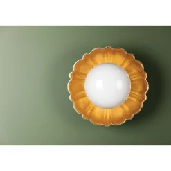 Scalloped Ceramic Ceiling Light