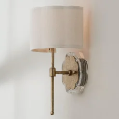 Scalloped Daisy Shade Sconce