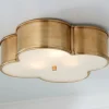 Scalloped Metal Ceiling Light - Large