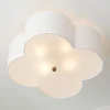 Scalloped Shade Semi-Flush Ceiling Light - 4 light