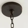 Seeded Contrast Outdoor Ring Chandelier - 6 Light