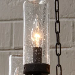Seeded Contrast Outdoor Ring Chandelier - 9 Light