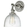 Seeded Glass Dome Single Swing Arm