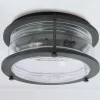 Seeded Glass Jar Outdoor Ceiling Light