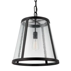 Seeded Glass Transitional Pendant - Medium