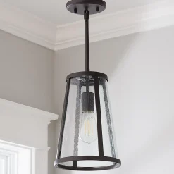 Seeded Glass Transitional Pendant - Small
