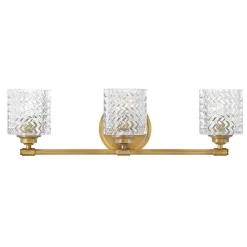 Sensational Zig-Zag Vanity Light - 3 Light