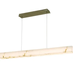 Septimus Linear Island Chandelier - Faux Alabaster