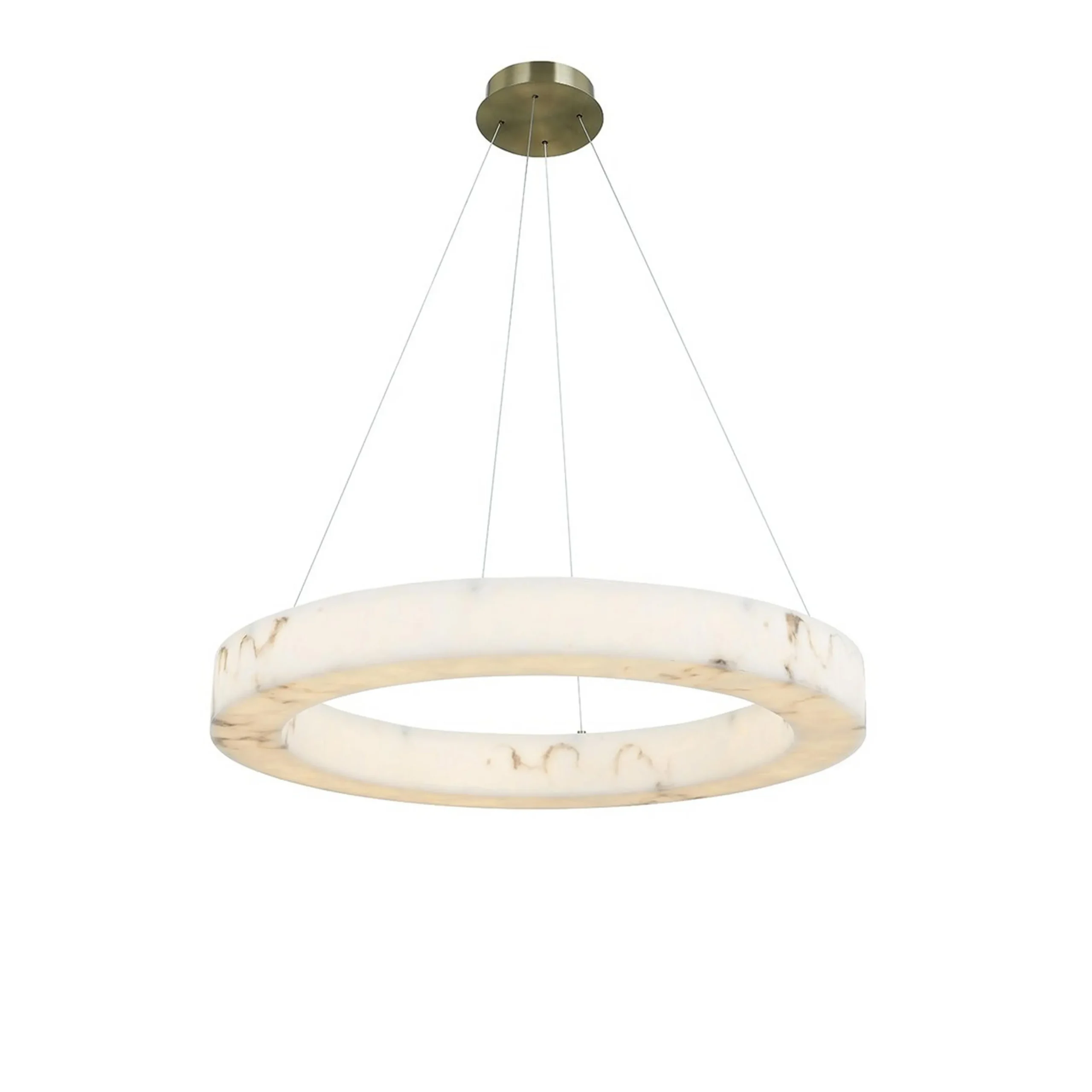 Septimus Ring Chandelier - Large - Faux Alabaster