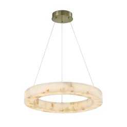 Septimus Ring Chandelier - Small - Genuine Alabaster
