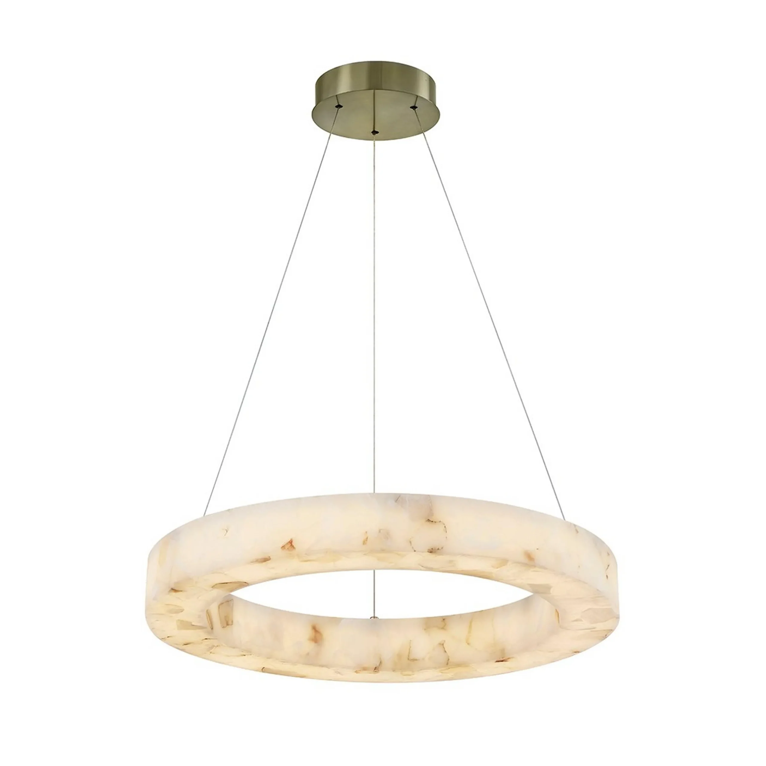 Septimus Ring Chandelier - Small - Genuine Alabaster
