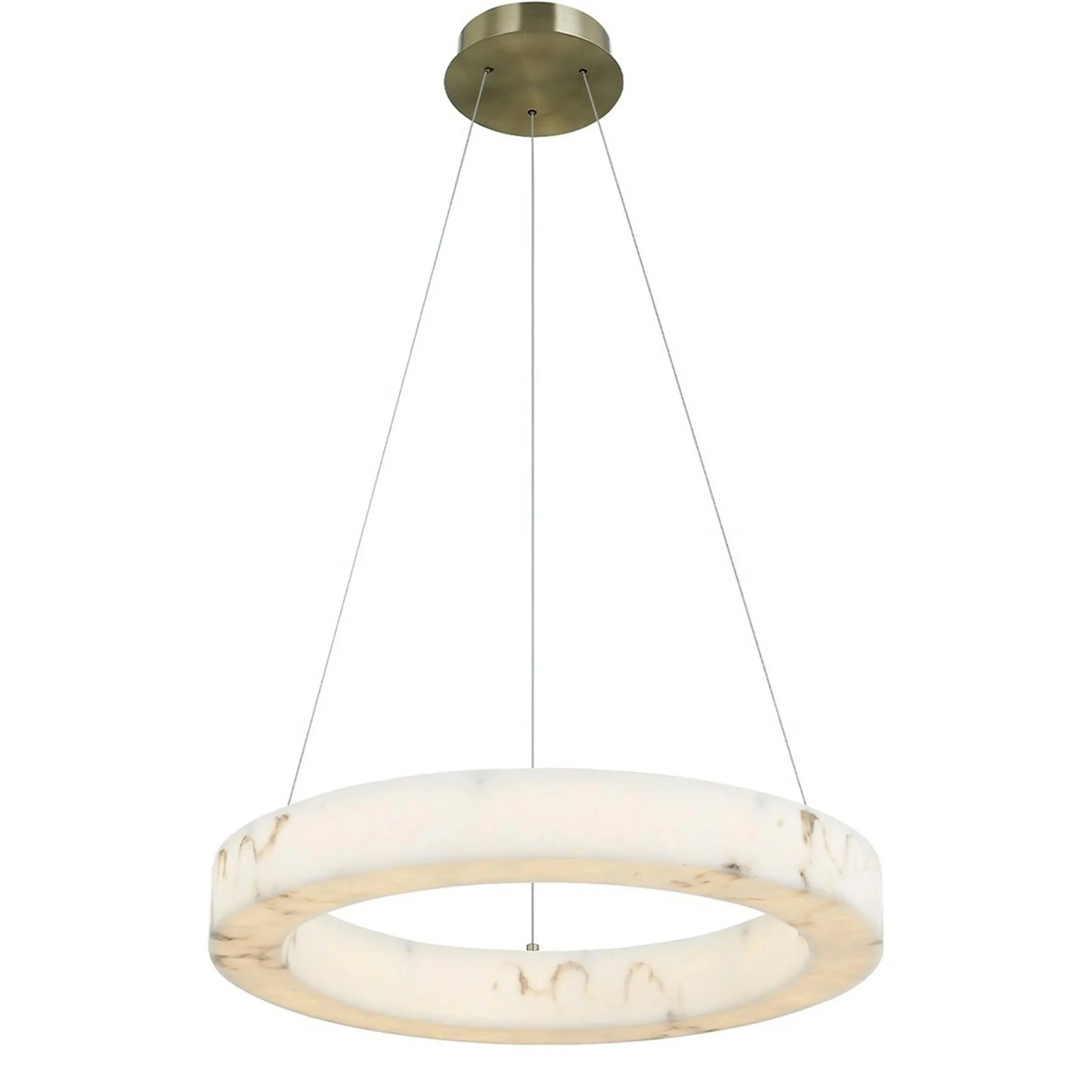 Septimus Ring Chandelier - Small - Faux Alabaster