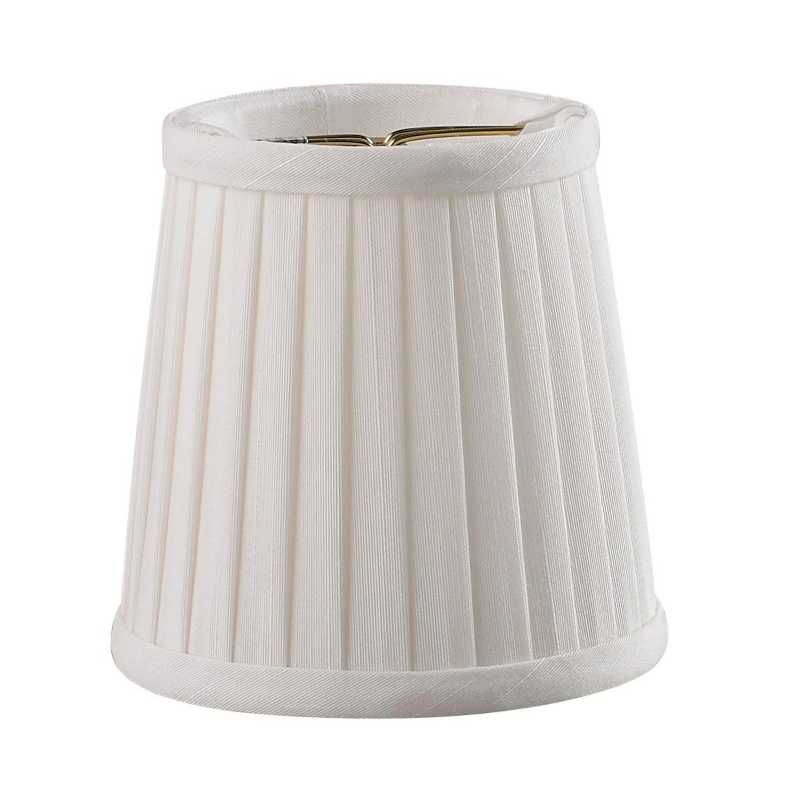 4" Shantung Side Pleat Chandelier Shade