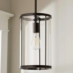 Simple Glass Cylinder Pendant