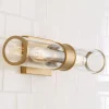Simple Glass Cylinder Sconce - 2 Light