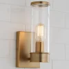 Simple Glass Cylinder Sconce - 1 Light