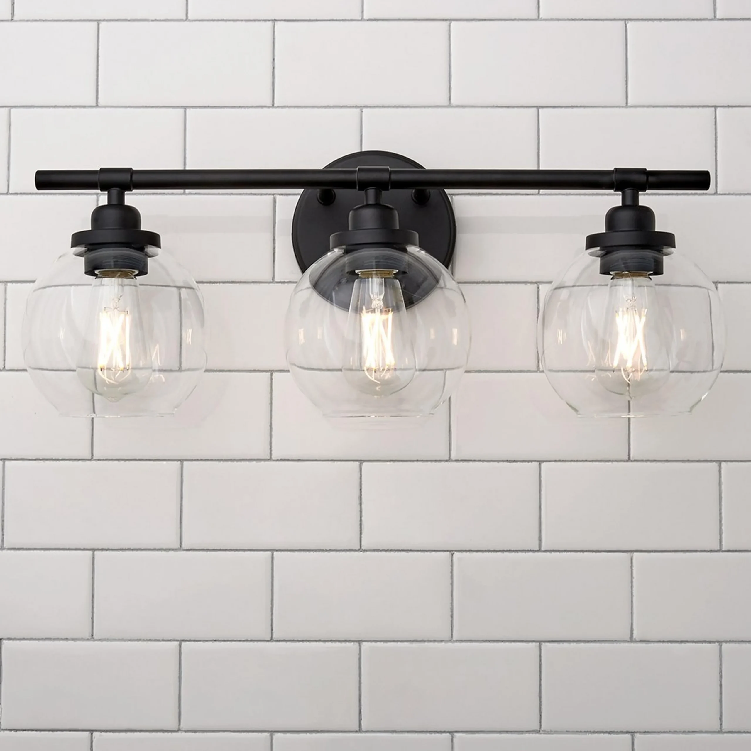 Simple Globe Vanity Light - 3 Light