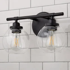 Simple Globe Vanity Light - 2 Light