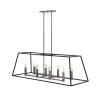 Sleek Minimalist Island Chandelier - 8 Light