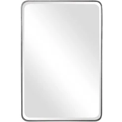 Slender Silver Mirror