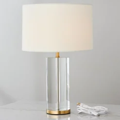 Snowpack Cordless LED Table Lamp - Crystal
