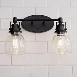 Soft Seeded Vanity Light - 2 Light