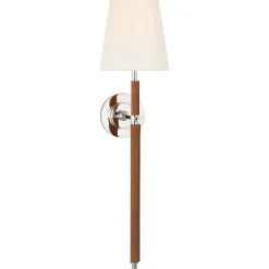 Soho Leather Tall Sconce - 1 Light