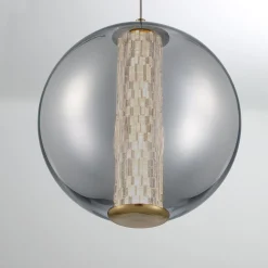 Spectrogram LED Pendant - Smoke