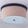 Springfield Linen Shade Ceiling Light
