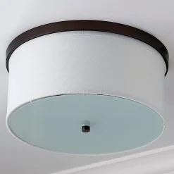 Springfield Linen Shade Ceiling Light