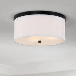 Springfield Linen Shade Ceiling Light